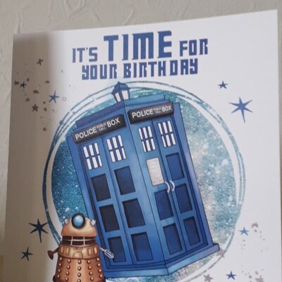 DOCTOR WHO Birthday Card - Etsy DOCTOR WHO Birthday Card - Etsy
