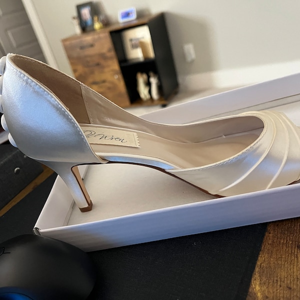 navy low heel shoes for wedding