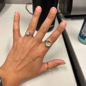 Working Compass Ring Sterling Silver, Silver Twig Ring, Compass Jewelry ...