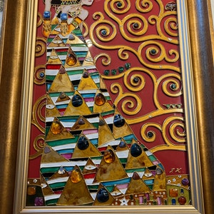 Gustav Klimt Expectation (tree of Life) Stained Glass Painting