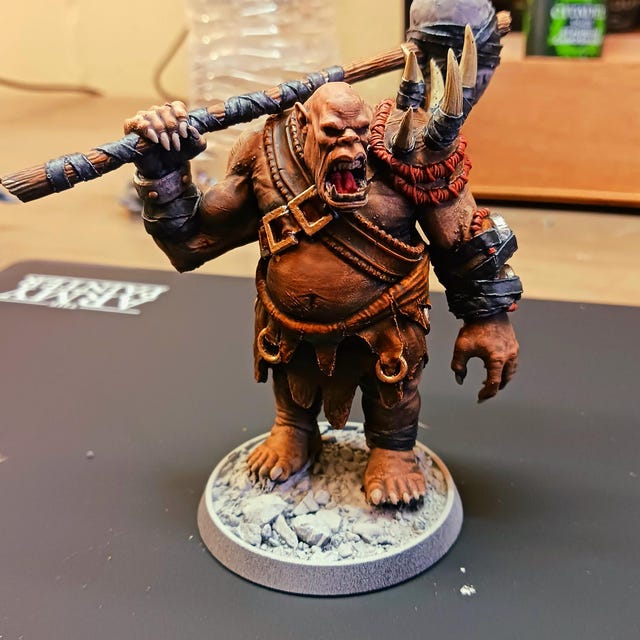 Set De Miniaturas D&D WizKids Ogre Warband, 4 Figuras De Ogros Prepintadas, Para Dungeons & Dragons