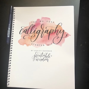 Brush Calligraphy Starter Kit Printable Wisdom Learn No Fuss | Etsy