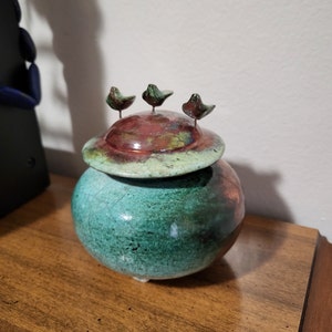 Urne Funéraire En Raku Bleue - Etsy