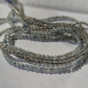 Size 2mm Faceted Round Semi-precious Gemstone Spacer Beads for - Etsy UK