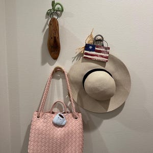 Cow Print Ceramic Wall Hooks Decorative Handmade Coat Hook /  Colorful Pattern Towel Hook / Pink Black Brown