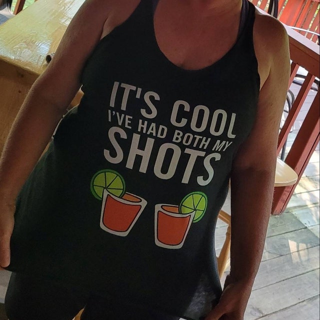 Vaccinated Its Cool Ive Had Both My Shots Drinking Tequila Bachelorette - Funny Pandemic Shirt 4th Of July Shirt - 90Scloth