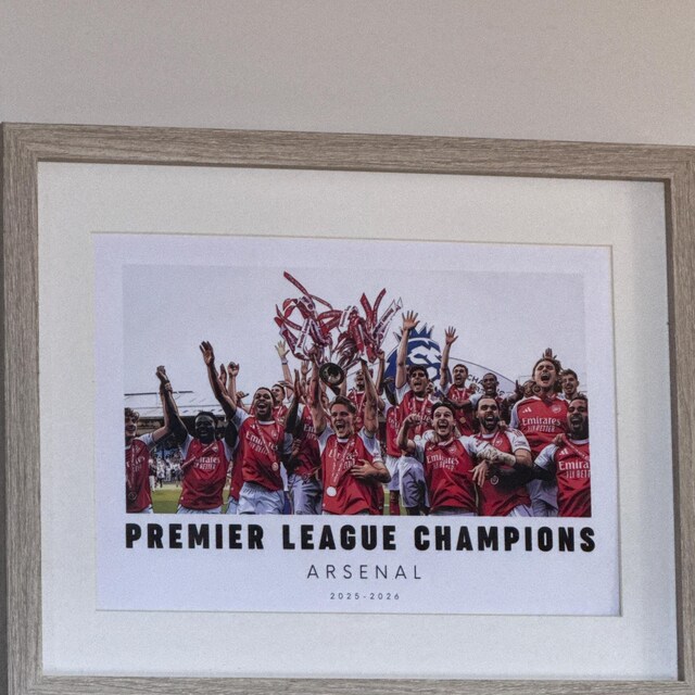 Arsenal Premier League Champions 2025-26 Art Print | Team