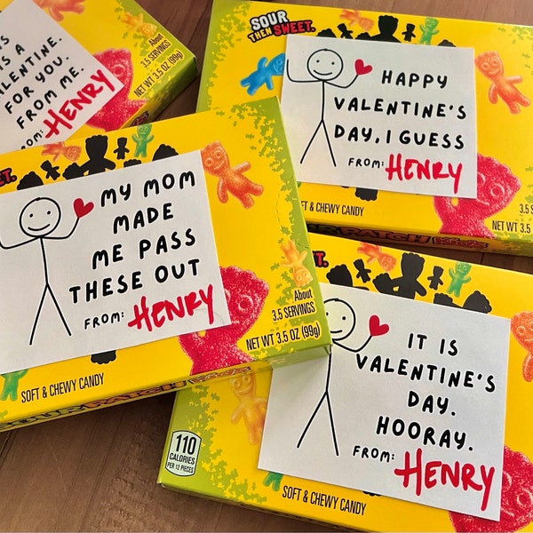 Funny Kids Valentine's Day Cards, Printable Classroom Valentines ...