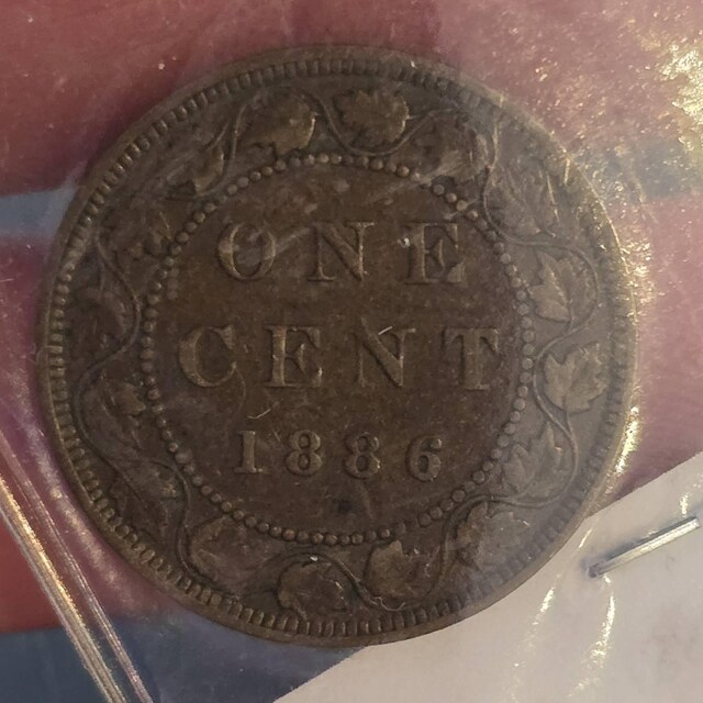 1886 Canadian Cent - VF (very Fine) Grade / Condition - Queen