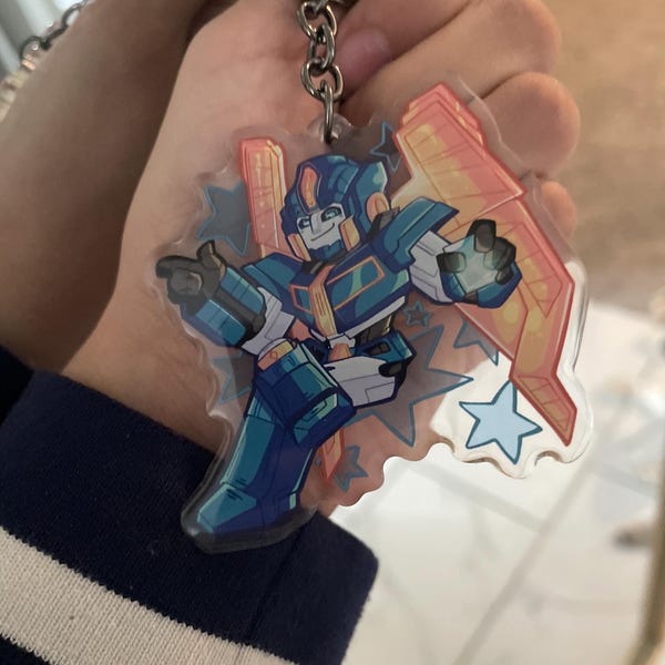 Tfone Sentinel Prime Acrylic Keychain - Etsy