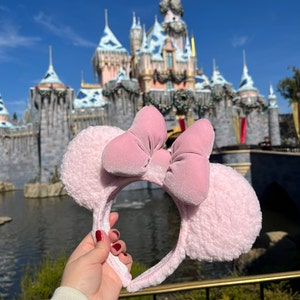 Millennial Pink Fluffy Mouse Ears - Etsy