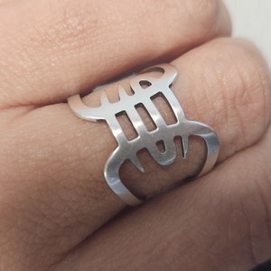 Anillo Heroes del Silencio Ring regulable Adjustable Silver 925