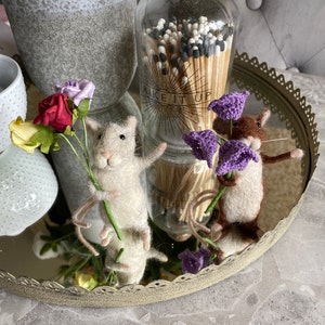 Personalised Needle Felted Mouse Mice. Hand Made Mothers - Etsy