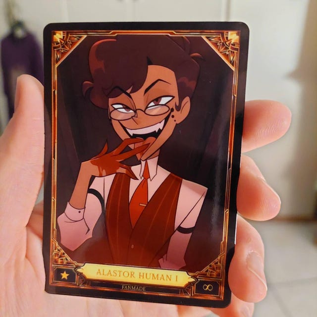 Peppermint Vox Assistant Hazbin Hotel - Card Fanmade - Etsy Israel