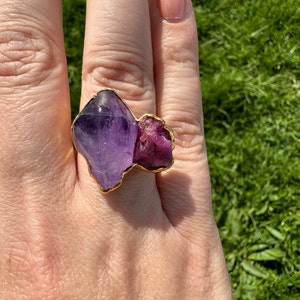 Customer photo from Jessica, Custom Raw Birthstone Cluster Mothers Ring