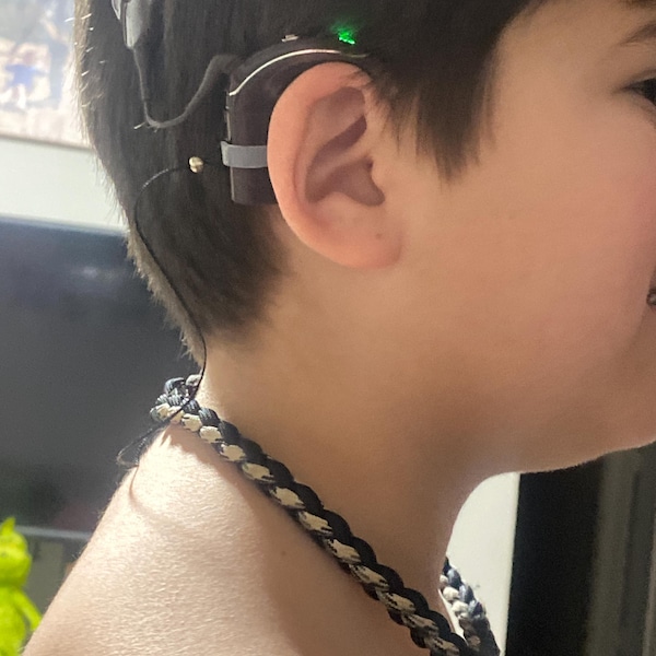 Sports Necklace With Hearing Aid or Cochlear Implant Retaining Cord - Etsy