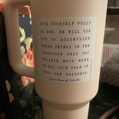 Litany of Humility Sticker Catholic Vinyl Sticker Indoor Outdoor Use ...