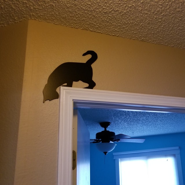 Black Cat Cutout Wall Hanging Black Cat Cat Silhouette Cat Lovers Gift Kitten Gift Gift For Women Friend Pet Gift Pussy Cat Decoration