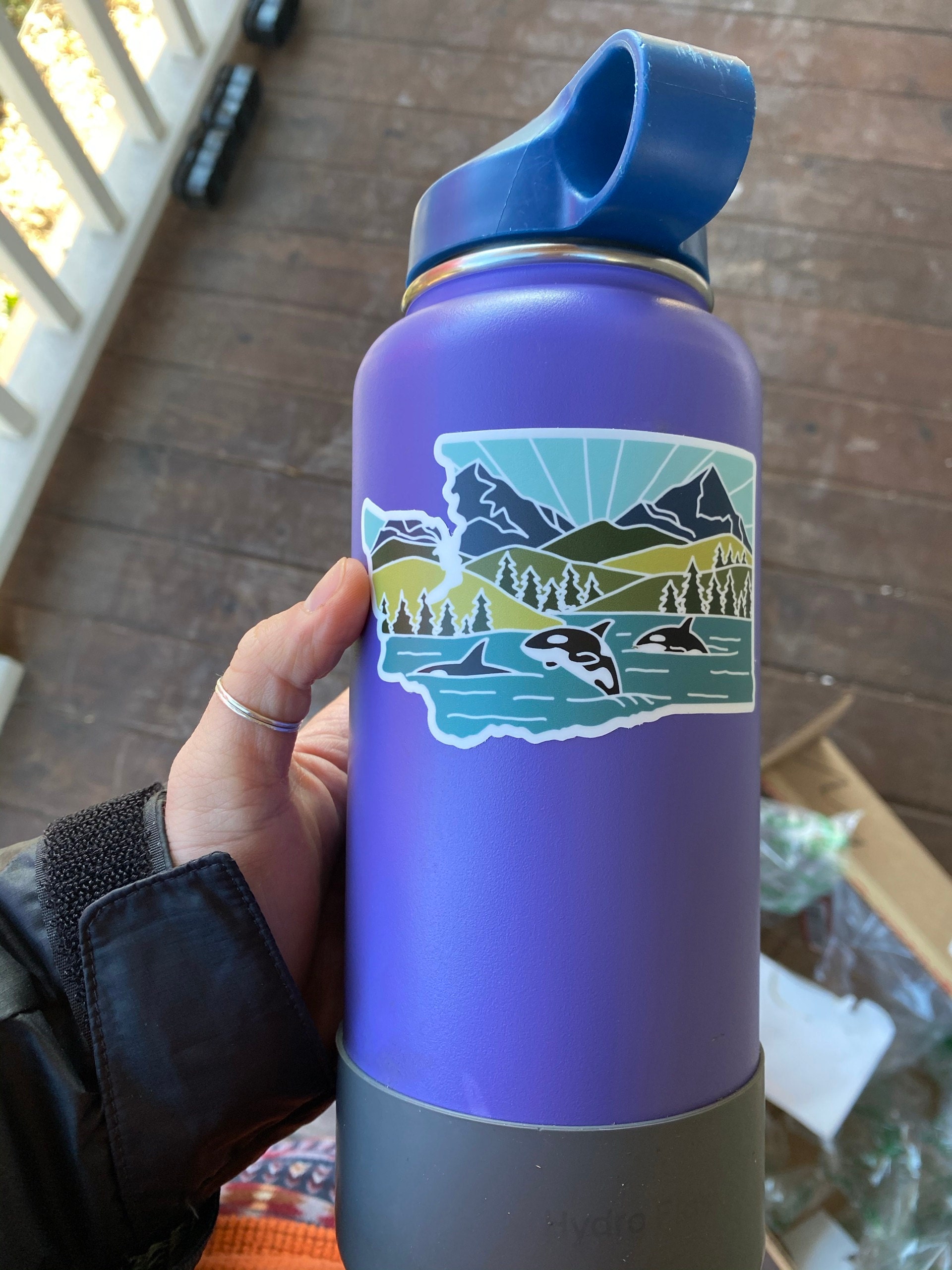 Washington Durable Sticker | High Quality Bumper Sticker | United States Vinyl Decal | Weatherproof Sticker | Water Bottle Sticker | 4&quot;