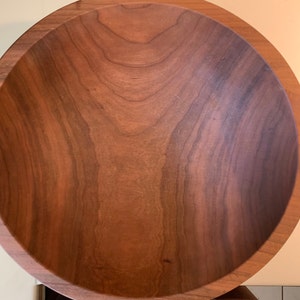 Largest Wood Chop Bowl with Mezzaluna 15 (Serves 8)