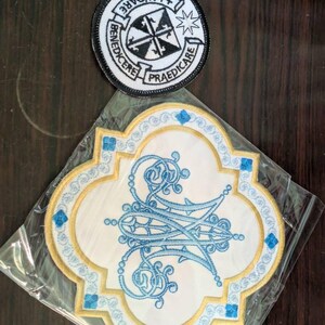 Dominican Order Patch | Catholic Iron-on Sew-on Badge | Order of