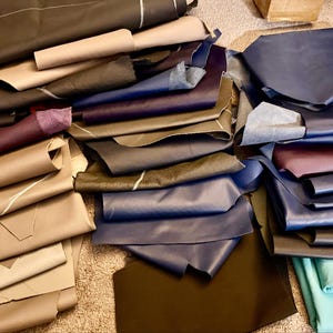 10 lbs. Genuine Leather Scraps