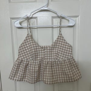 V Neck Peplum Ruffle Cami Top Maggie PDF Pattern - Etsy