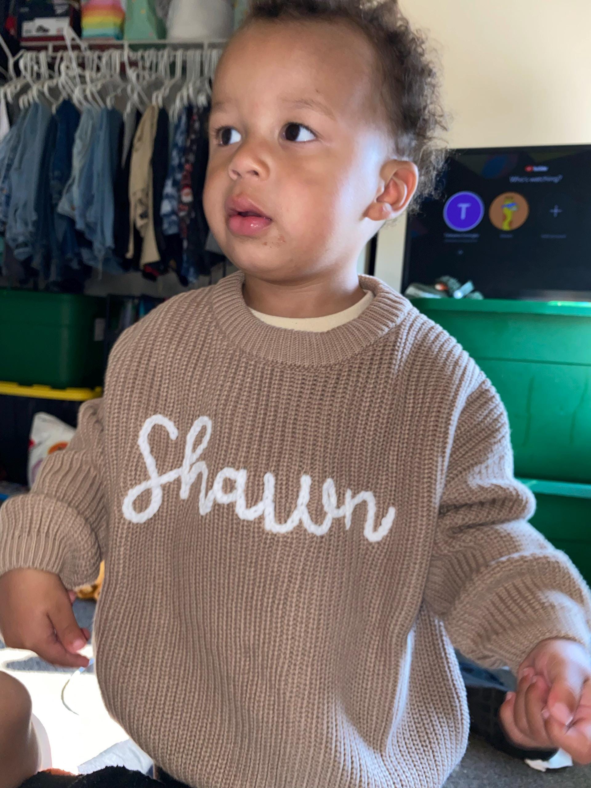 Cherished Custom Baby Sweaters: Personalize Their Name with Exquisite Embroidery