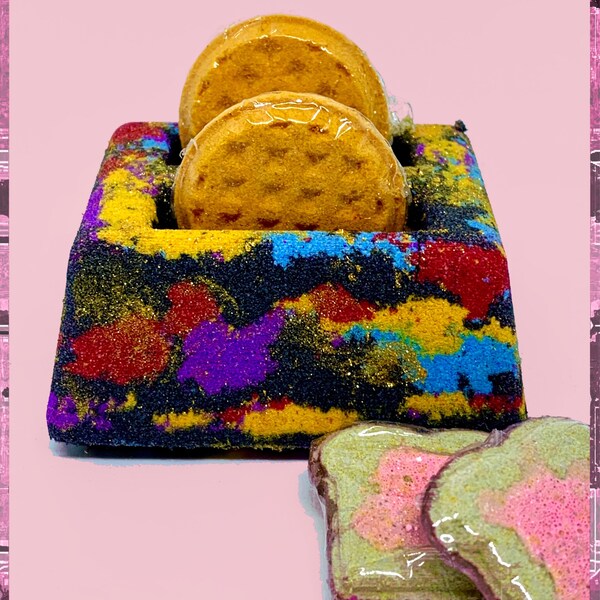 Toaster Bath Bomb Set With Toast and Waffle - Etsy