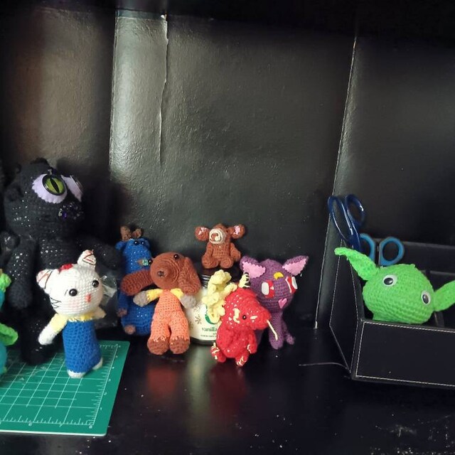 ト*ト様 あみぐるみ　ドラゴン　黒×紫 ト*ト様 あみぐるみ ドラゴン 黒×紫 ト*ト様 あみぐるみ ドラゴン 黒