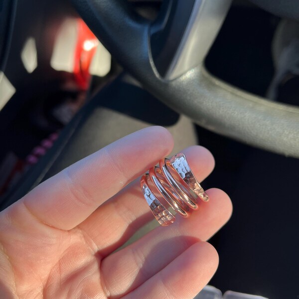 Stackable Ring Set of 7, Stacking Ring, Ring Set, Gift for Her ...