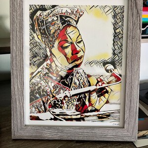 Buy Nina Simone - Wall Art Print - Modern Black Art Poster Online