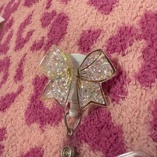 Bow Badge Reel, Cheer Bow, Cute Badge Reel, Nurse Badge Reel, Summer ...