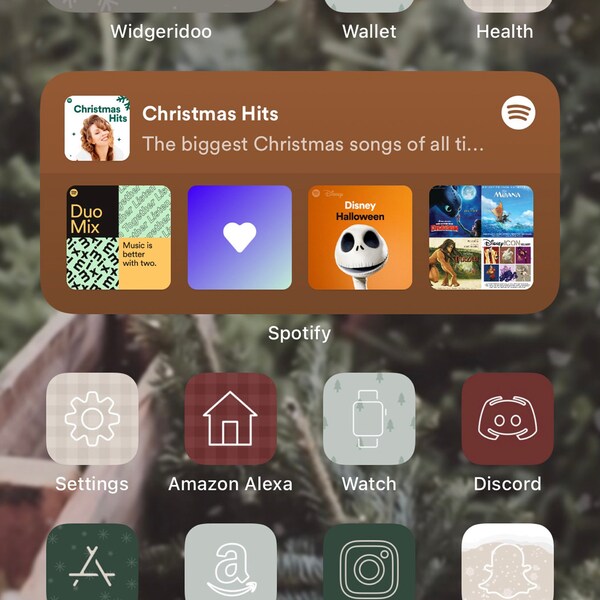Merry Christmas App Icon Bundle iPhone Ios16 App Icons All Christmas ...