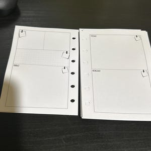 WO2P Planner Insert Week on 2 Pages Insert Printed Planner Insert ...