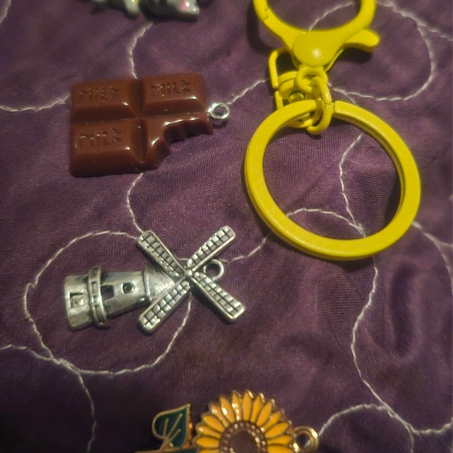 5pcs/lot 14 Colors Keychain Ring，colored 30mm Key Circle