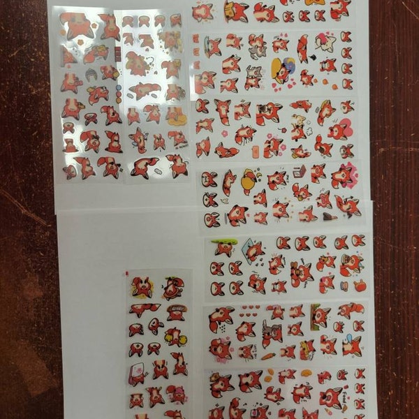 10 Pack PET PVC Stickers | Kawaii Cute Kpop Toploader Decal Deco Polco ...