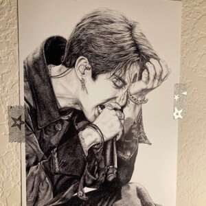 ハン・ジソン SKZ Stray Kids 絵 プリント - Etsy 日本