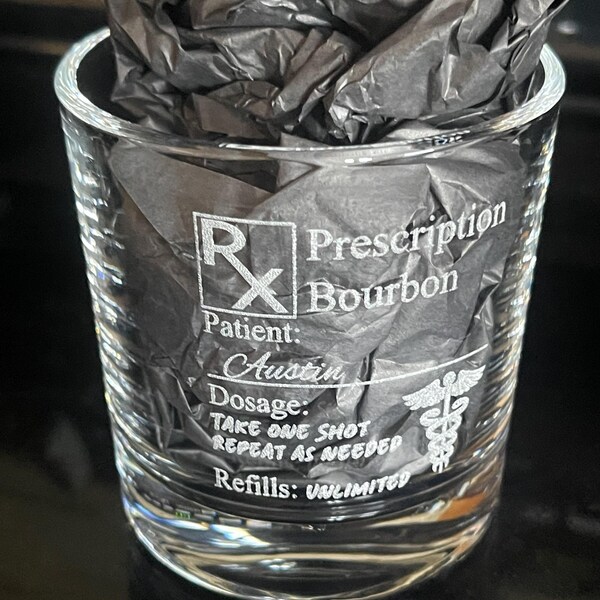 Personalized Engraved 11 Oz Whiskey Glass Your Custom Text Engraved for ...