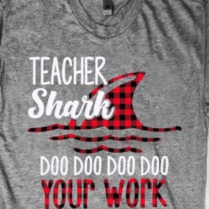 Download Teacher Shark svg doo doo doo doo your work | Etsy