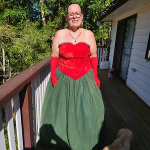 Red Green Martha May Whovier Cosplay Costume Christmas Dress - Etsy