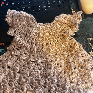white christmas dresses Helen Jon Valentina Crochet Dress in Neutral