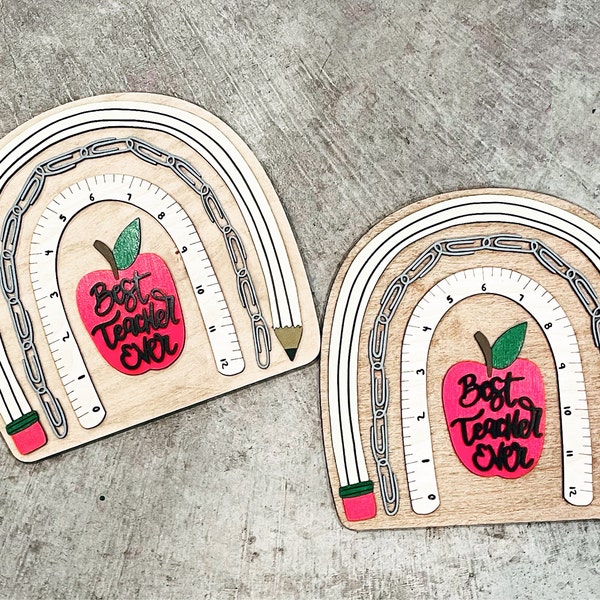 Teacher Boho Rainbow SVG - Digital File - Laser Cut File - Boho Rainbow ...