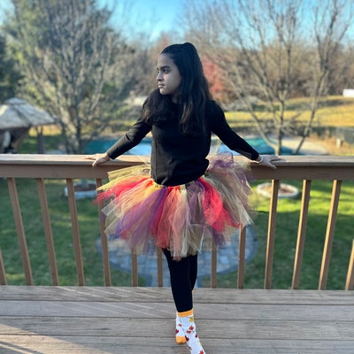 I Love 80s Rainbow Tutu Skirt Costume Set For Girls - Retro Party Outfit With Accessories