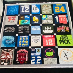 Custom Double Sided Tshirt Quilt With Free Shipping deposit - Etsy