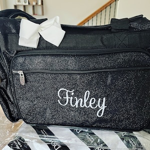 Purple Glitter 20 Personalized Duffle Bag With Monogram - Etsy