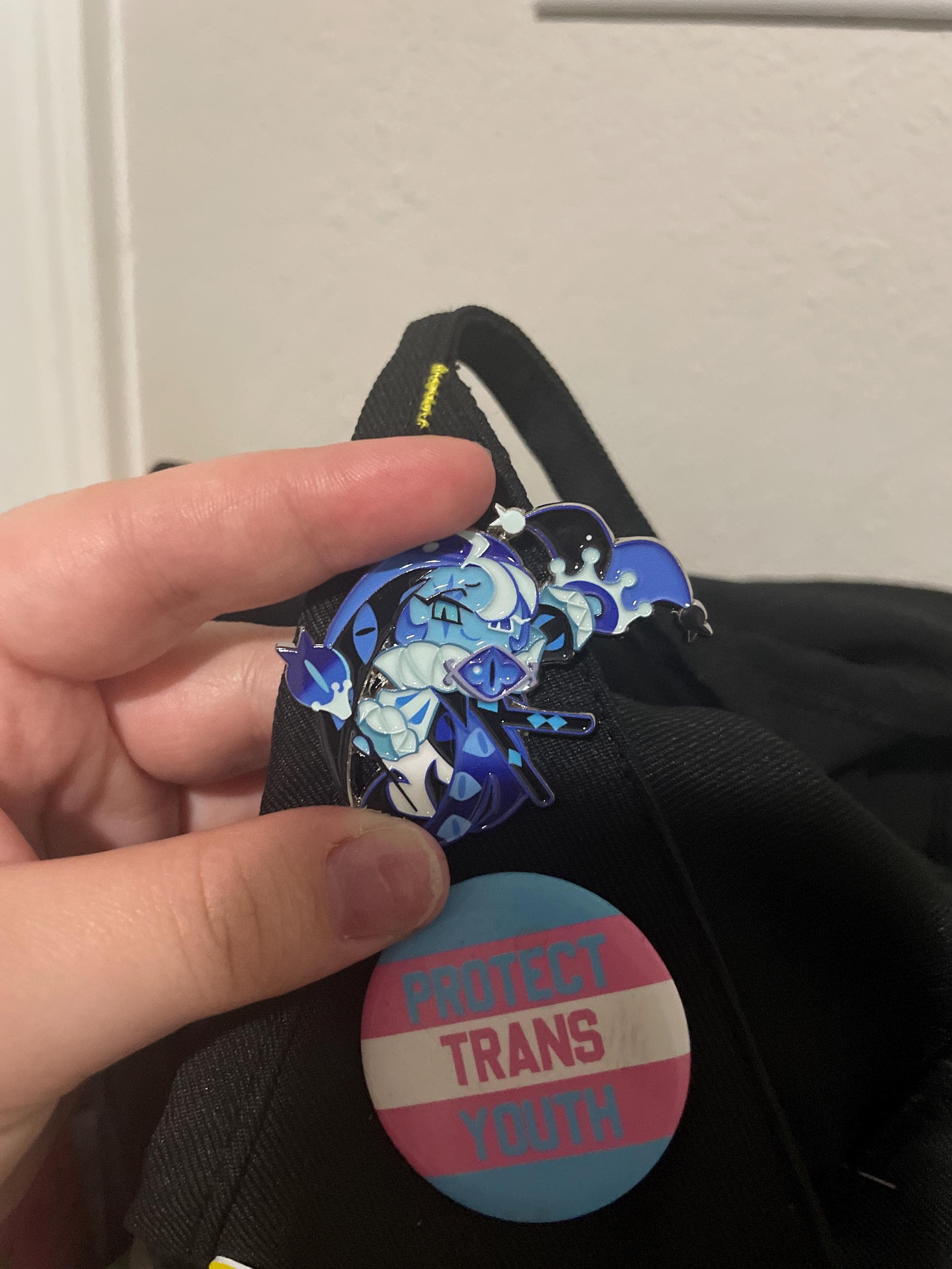 Cookie Shadowmilk Inspired Pin, Video Game Cookie Run Kingdom Pin, Fandom Pin Badge