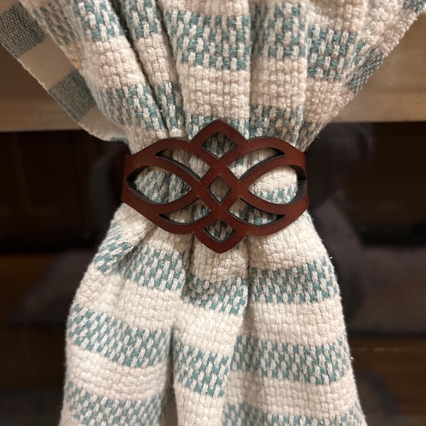Towel Ties Decorative Leather Band, Keep Hand Towels in Place, Perfect Kitchen and Bathroom ...