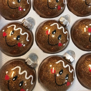 Download Gingerbread Face Disc Ornament Svg And Dxf Etsy