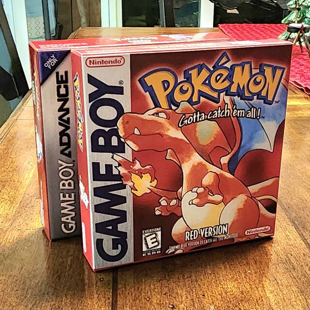 Pokemon Firered Box for Game Boy Nintendo US Version HQ Inner Tray &  Protector Case 